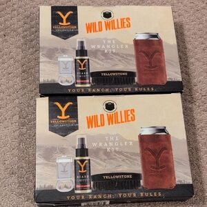 Wild Willies The Wrangler Kit- Beard Oil, Beard Brush, Can Sleeve, Bottle Opener